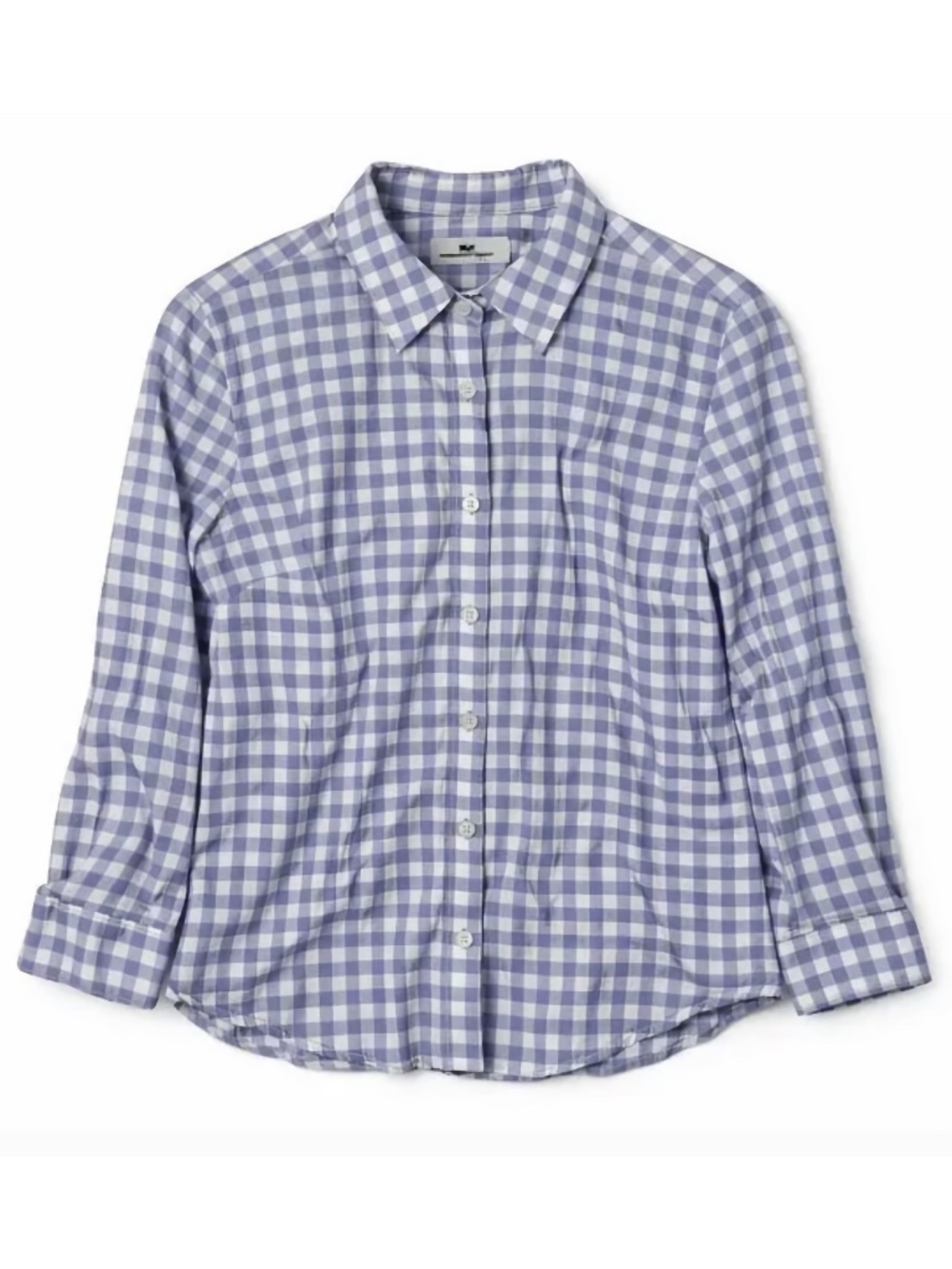 Vineyard Vines Blue Gingham Button Down Shirt Cotton Long Sleeve 6